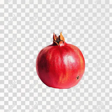 juicy pomegranate on a white background
