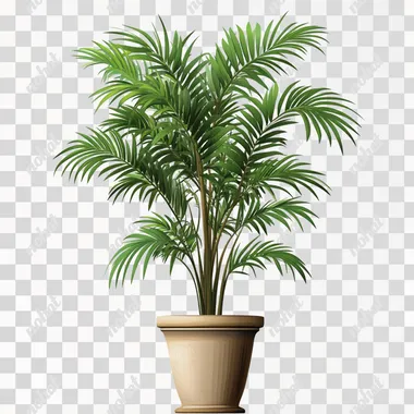 a big potted plant on the ground with no background