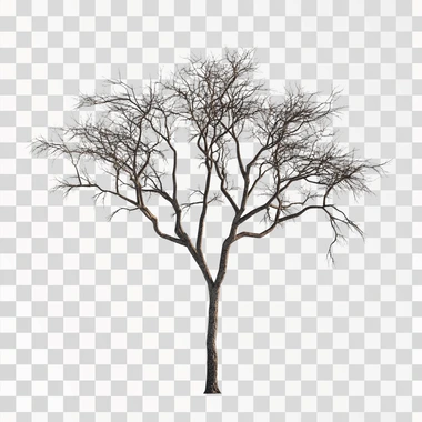 photo real tree isolated on clean white background no floor