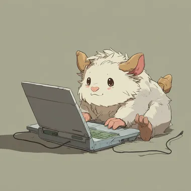 cute animal, using computer, rofile aoi96gs