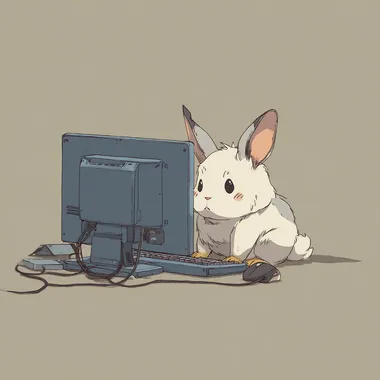 cute animal, using computer, rofile aoi96gs