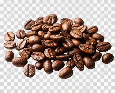 coffee beans texture on white background  --s 750