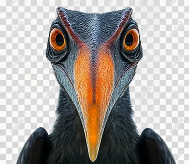 Pteranodon, a flying dinosaur with a long beak and wings isolated on a white background, is a detailed illustration in the style of a professional photograph. The ultra-high-resolution detail of the subject is captured in a close-up shot. This realistic portrayal emphasizes intricate features that showcase natural beauty.