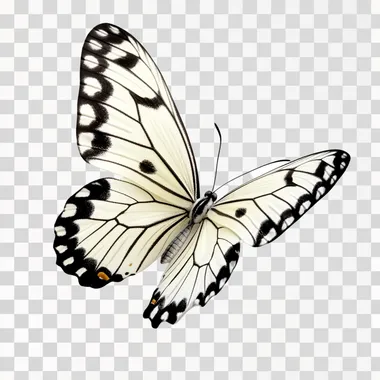 butterfly white background