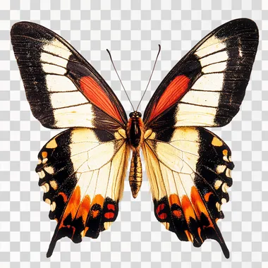 butterfly white background