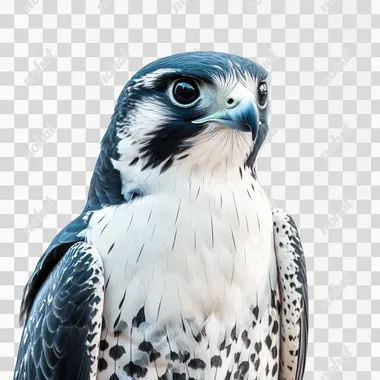 generate a falcon silhouette with a white background