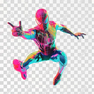 Spiderman , pastel colors, white background, png transparent, cutout, vector, detailed, high resolution, high quality, high definition, high detail, hyper realistic, in the style of hyper realism, hyper details, hyper sharp focus, 3d illustration, high resolution, high contrast, high color imagery and high saturation, full body pose, climbing** - Image #2 <@1209184525767278706>