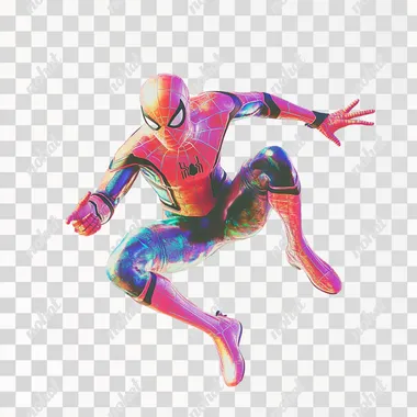 Spiderman , pastel colors, white background, png transparent, cutout, vector, detailed, high resolution, high quality, high definition, high detail, hyper realistic, in the style of hyper realism, hyper details, hyper sharp focus, 3d illustration, high resolution, high contrast, high color imagery and high saturation, full body pose, climbing** - Image #2 <@1209184525767278706>