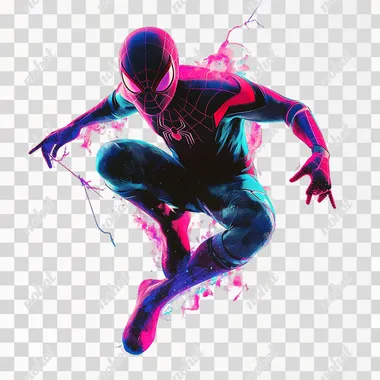 Spiderman , pastel colors, white background, png transparent, cutout, vector, detailed, high resolution, high quality, high definition, high detail, hyper realistic, in the style of hyper realism, hyper details, hyper sharp focus, 3d illustration, high resolution, high contrast, high color imagery and high saturation, full body pose, climbing** - Image #2 <@1209184525767278706>