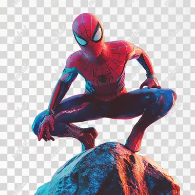 Spiderman , pastel colors, white background, png transparent, cutout, vector, detailed, high resolution, high quality, high definition, high detail, hyper realistic, in the style of hyper realism, hyper details, hyper sharp focus, 3d illustration, high resolution, high contrast, high color imagery and high saturation, full body pose, climbing** - Image #2 <@1209184525767278706>