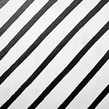 black matte lines on a white background