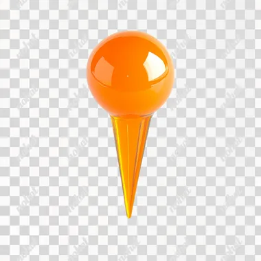 A orange location pin icon, minimalize, white background. --s 0