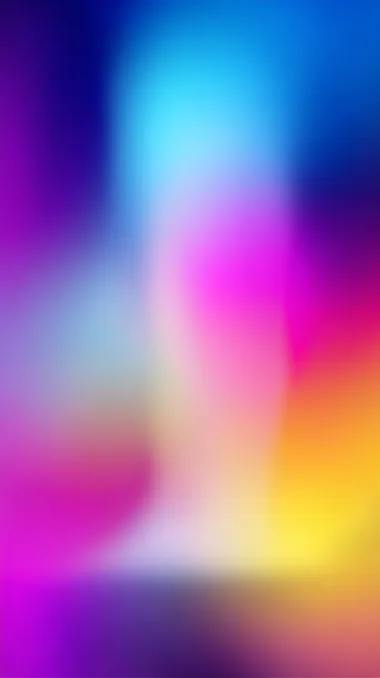 Blurred background for mobile phone, gradient colors of blue, pink, purple, and yellow, vector illustration, flat design, high resolution, high detail, simple, minimalist style, colorful