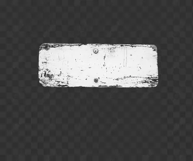simple white sign with thin wooden style, ink on paper, black on white background