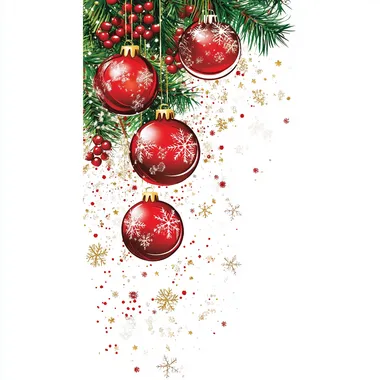 Christmas card template, size 210x100 mm, Christmas-like