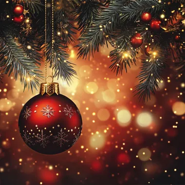 Christmas card template, size 210x100 mm, Christmas-like