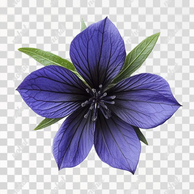 Raw Beauty: Open Front View of Violet Black Cumin Flower
