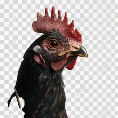a Hen, healthy, white background,8K