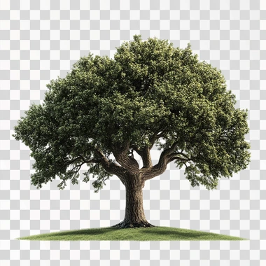 a realistic tree of Life in a White background
