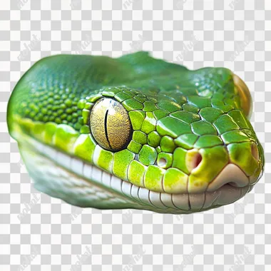 snake with a transparent background