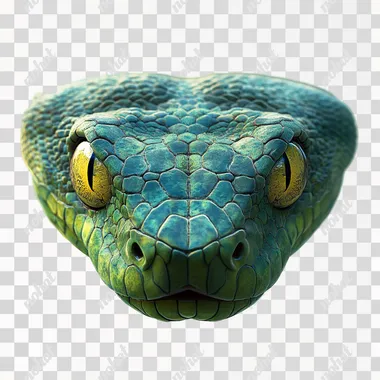 snake with a transparent background
