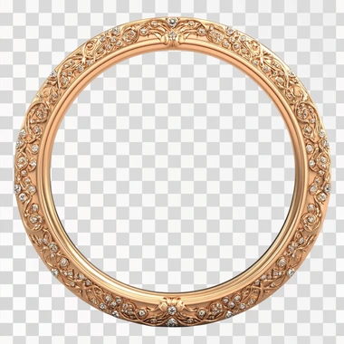 generate an 3d Royal muted golden colour round frame 3d textures, isolated white background, use vintage brown-sof gold colour gradients,