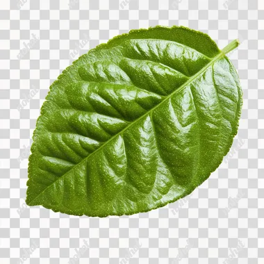 lime, isolate, white background, leaf