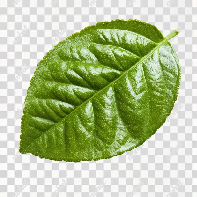 Lime Leaf Isolate on White Background