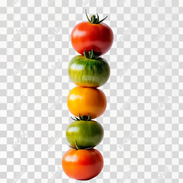 PNG Fresh tomatoes stacked high for a vibrant kitchen display or recipe use