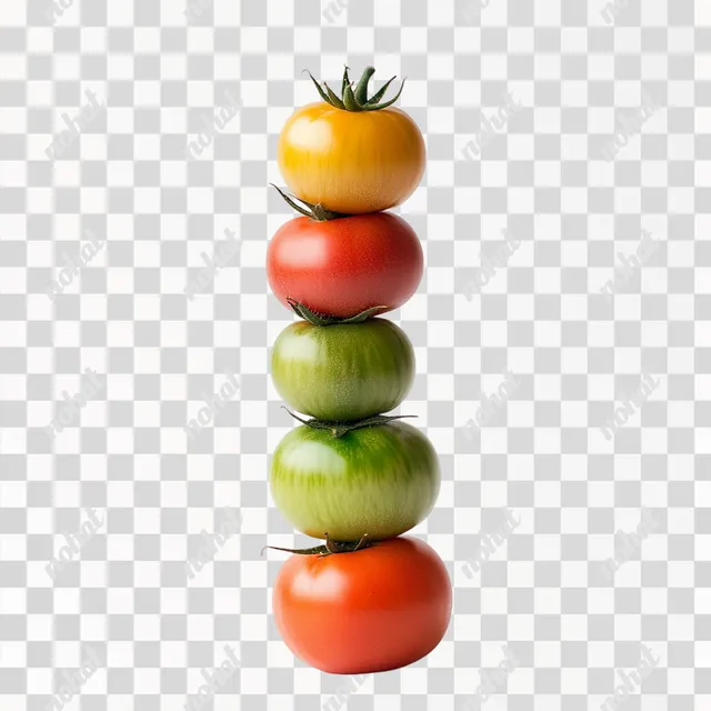 PNG Fresh tomatoes stacked in a raw style for kitchen and garden use