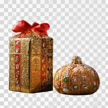 a pandoro against a panettone