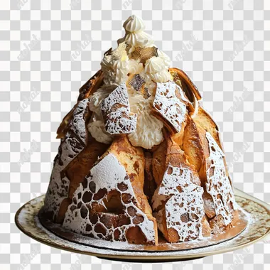 a pandoro against a panettone