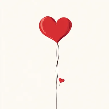a very minimalist valentine's card design with poem, flat, white background