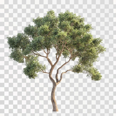 realistic tree - no nbackground