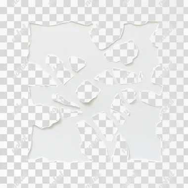 white paper broadly cut single piece, sticker, collage cut, plain black background