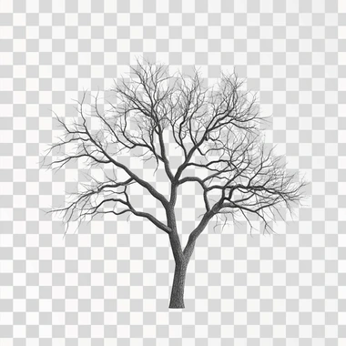 Create a 3D model tree on a white background. It will look like it was made by a professional graphic designer in Bledner.