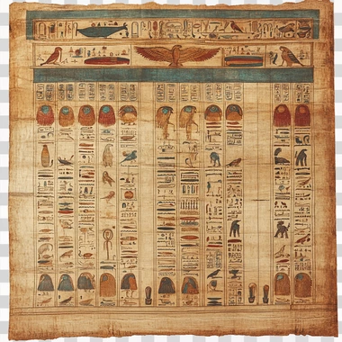 ancient papyrus scroll, renaissance style