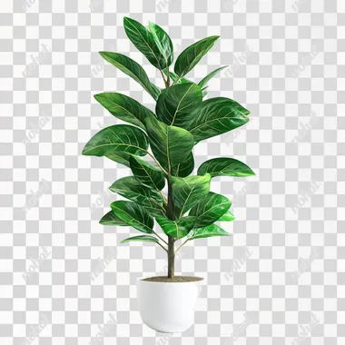 indoor green plant with multi angle, photo, realistic, white background