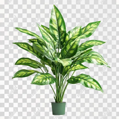 indoor green plant with multi angle, photo, realistic, white background