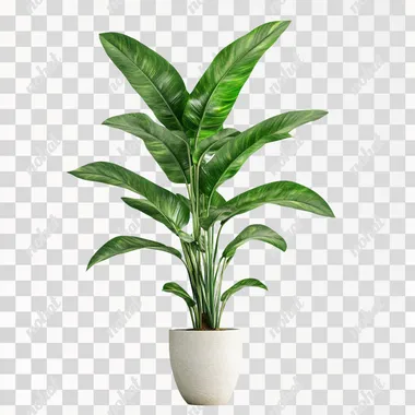 indoor green plant with multi angle, photo, realistic, white background