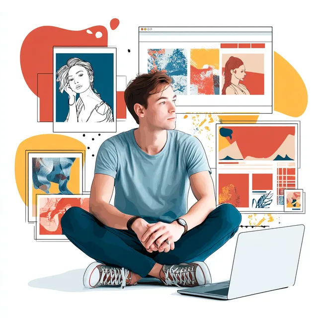 Creative Marketing Agency Pop Art Illustration