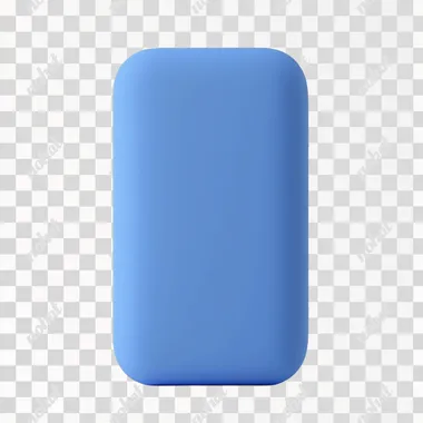 The blue rectangle balloon is made of matte balloon material, set against a white background, in a front-facing view, captured in high-resolution photography with high detail and best quality, under bright lighting.  --s 50