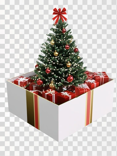 Christmas Tree Gift Box