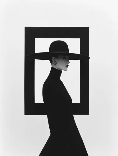 A model with a big gallery painting in frame. By herb ritts  --raw rofile 5nufnzj xwilsge