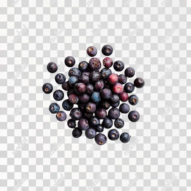 small pile of acai berries photoshoot, white background