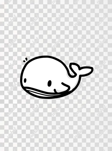 simple cute, whale, for kids, bold black outline only, no color, no shading, no gradients, no gray tones, no inner shadows, pure black and white, white background, thick clean lines only, outline drawing style, flat vector look, coloring book illustration, suitable for children's drawing book, kawaii style  rofile k82gfdu   --raw