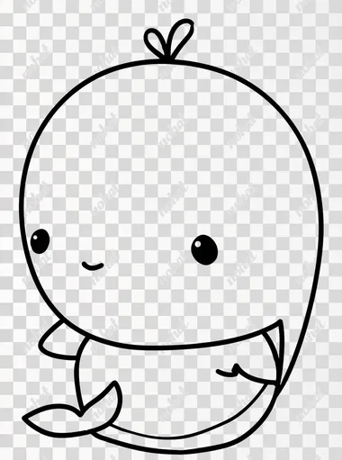 simple cute, whale, for kids, bold black outline only, no color, no shading, no gradients, no gray tones, no inner shadows, pure black and white, white background, thick clean lines only, outline drawing style, flat vector look, coloring book illustration, suitable for children's drawing book, kawaii style  rofile k82gfdu   --raw
