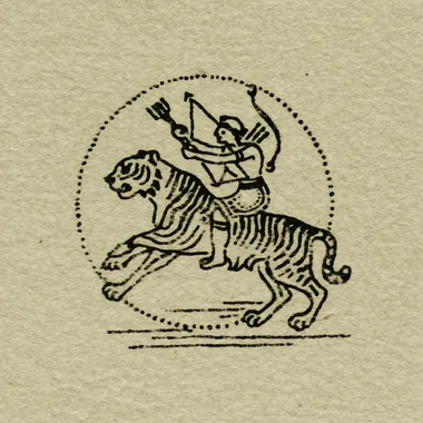 hand-drawn raw line art, folkloric style logo, imperfect organic lines, a rider on a tiger, minimalistic, ancient and mythological feeling, earthy tones, medieval illustration, simple textured background, artisanal aesthetic --raw        rofile qv3ztdy