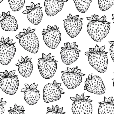 Seamless Strawberry Pattern Vector