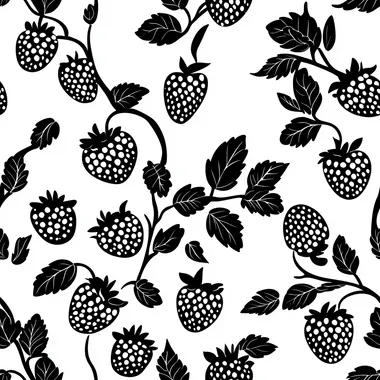 Seamless Strawberry Pattern Vector